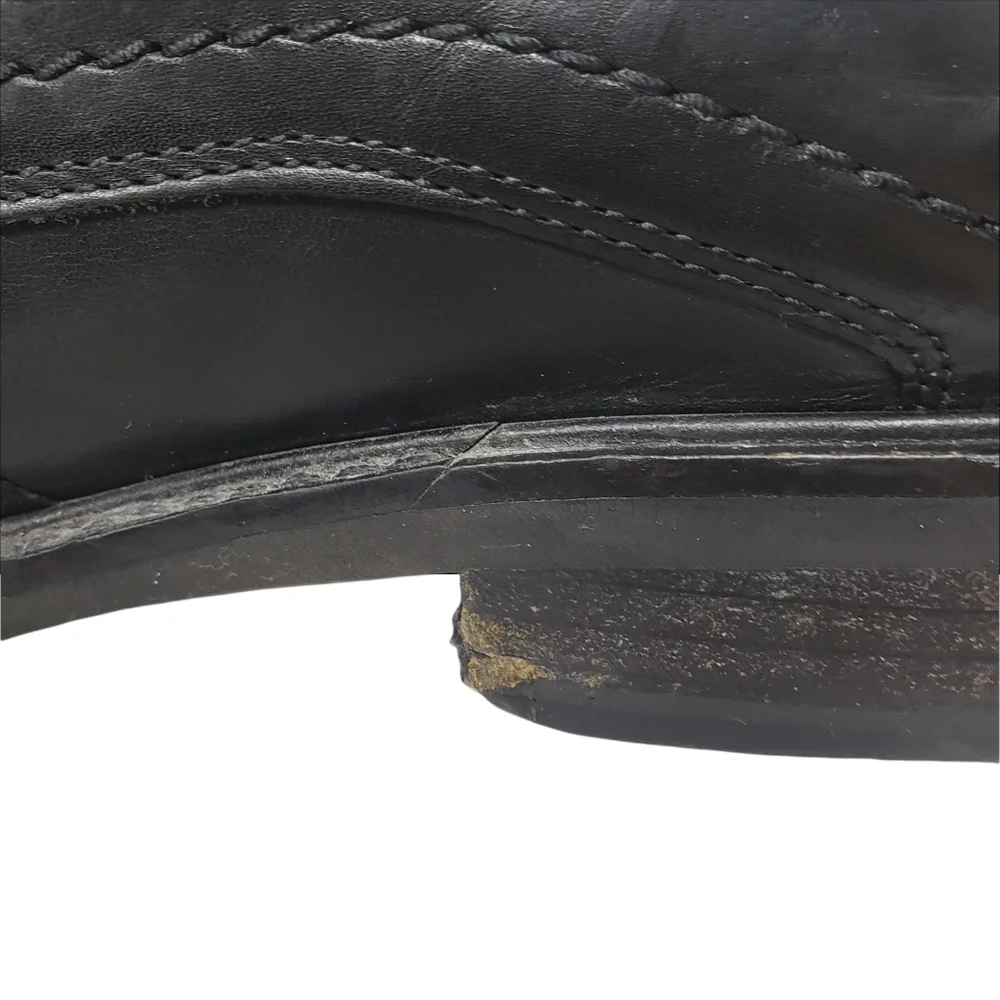 Ecco Black Leather Derby Shoes‎ Size Eur 45 US 11 Lace Up
